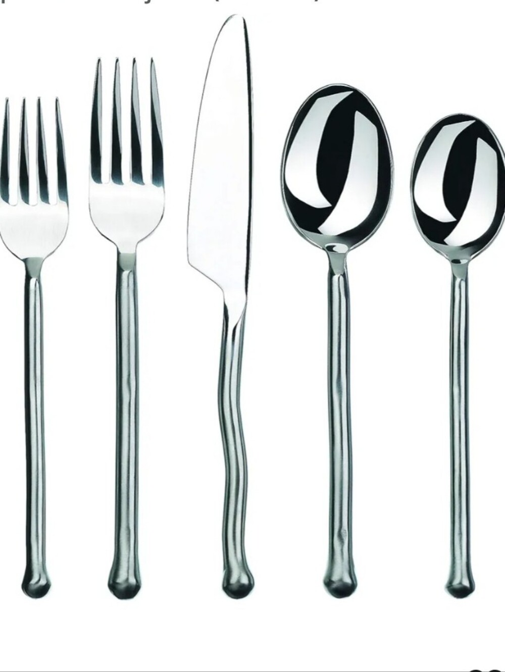 Gourmet Settings Exotique Platinum 20pc. Flatware Set New No Box  5pc Place Sets